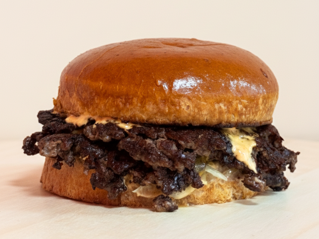 Double smash burger
